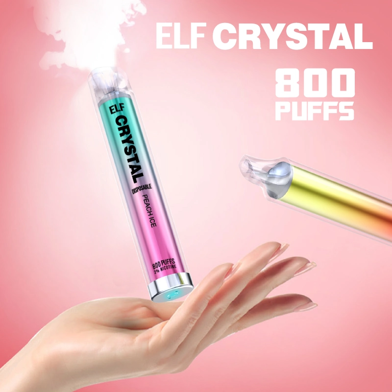 Nuevo E Cigarette Elf Crystal 800 malla bobina U Shisha Pen Bar griego Mosmo Diamond Vapes