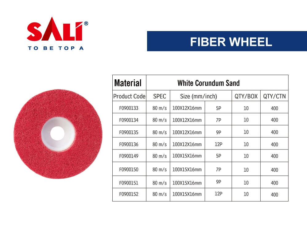 Sali 100*15*16mm 7p High quality/High cost performance Fiber Wheel