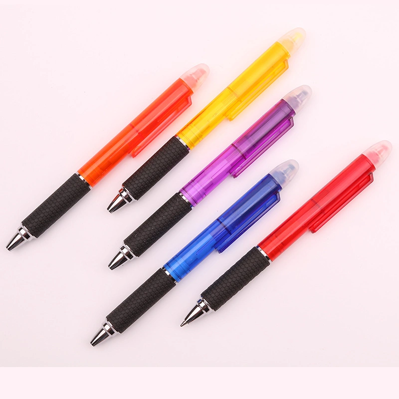 Wholesale/Supplier Promotional 2 in 1 Ball Pen with Highlighter Marker for School and Office