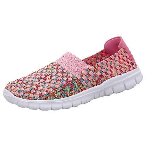 Großhandel Frauen Multicolor Elastic Stoff Casual Frauen Schuhe Bequem