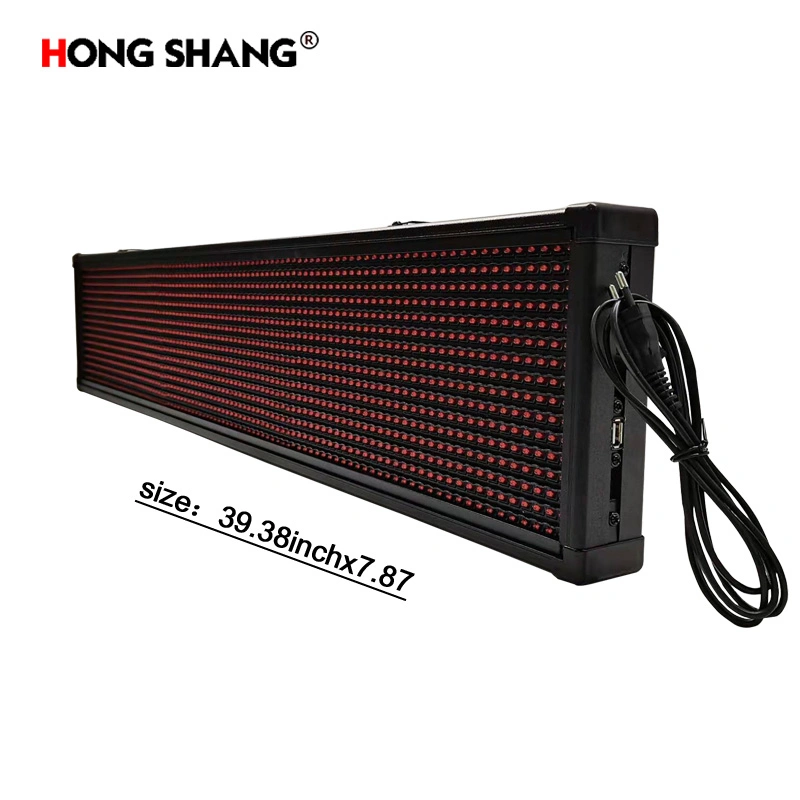 Indoor and Outdoor Module Shop Taxi Rolling Information Board LED Signboard Advertising Products