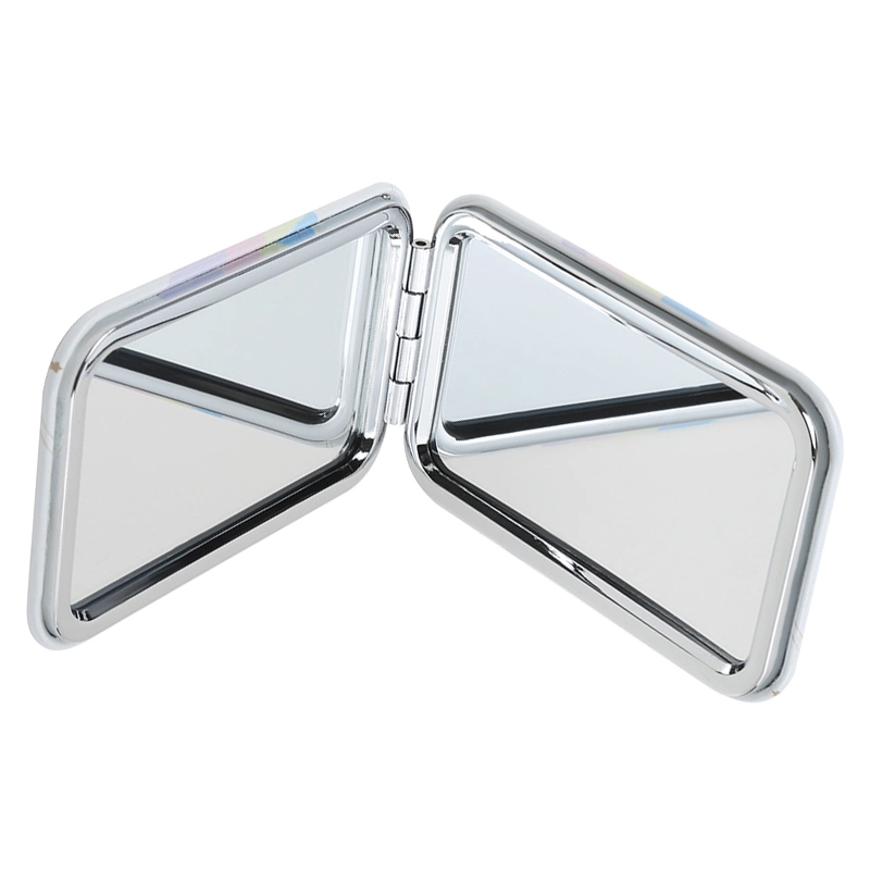 Tragbarer Folding Compact Make-Up-Spiegel Schönheit Pocket Spiegel Square Mini Make-up Spiegel für Frau