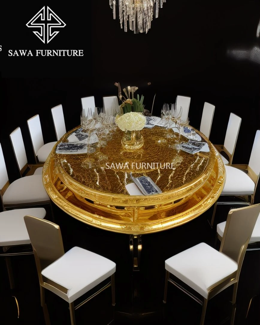 Luxuoso experiência de jantar de casamento em aço inoxidável - impressione os hóspedes com Design e estilo modernos