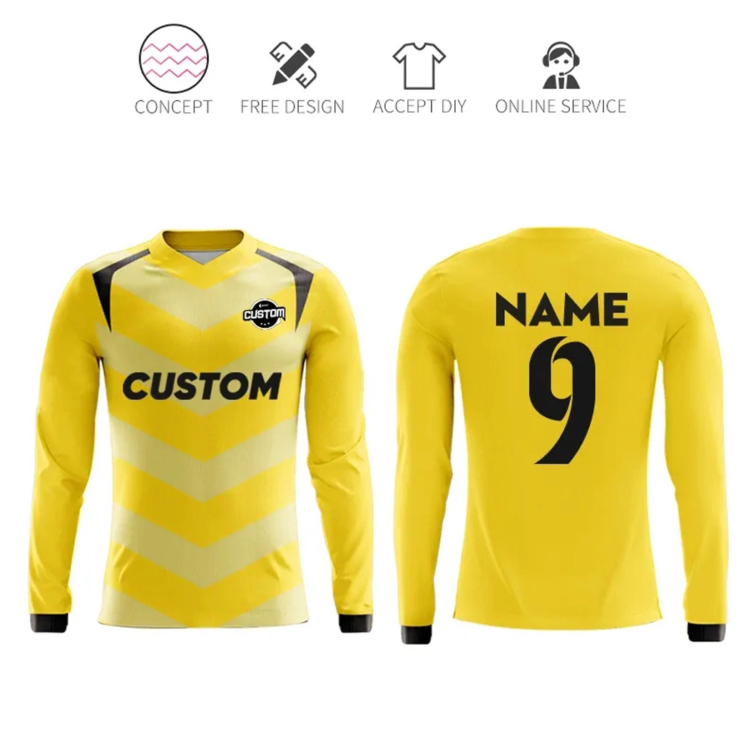 Camiseta de fútbol personalizada de venta caliente OEM Ropa deportiva Sublimación Uniforme de fútbol