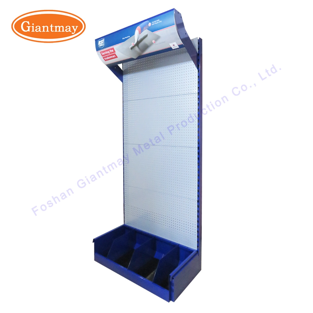 Exhibition Display LED Light Box Stand Pegboard Tool Shelf Rack