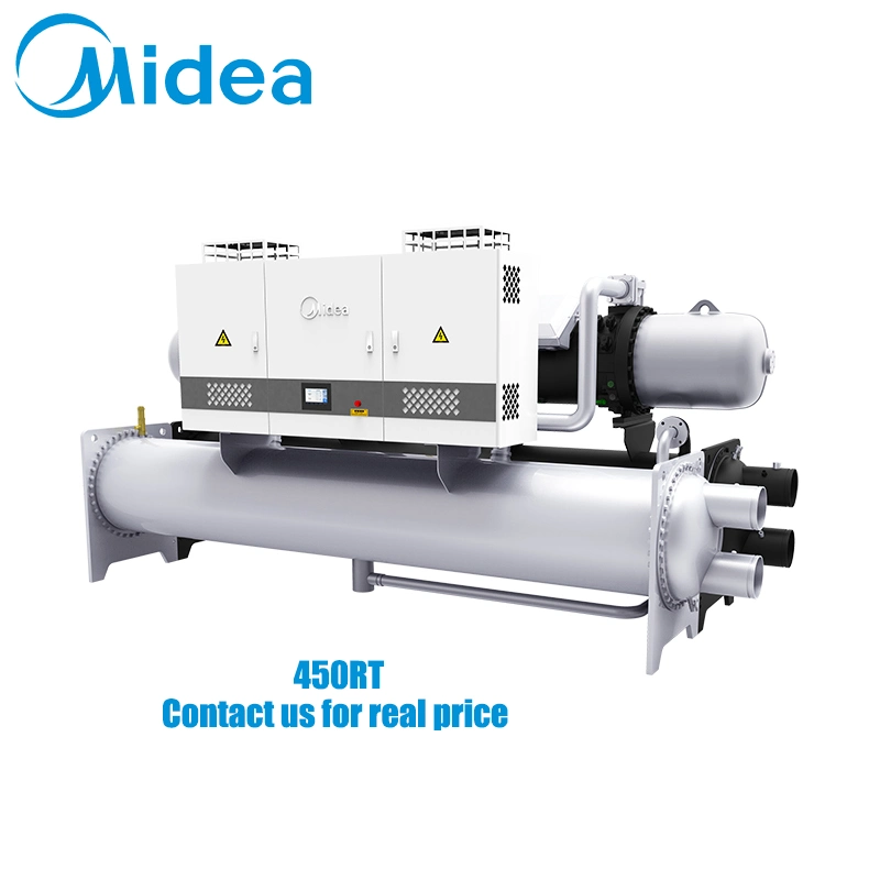 Midea 450rt Industrial Type Water Cooled Screw Chiller Air Conditioning Equipment