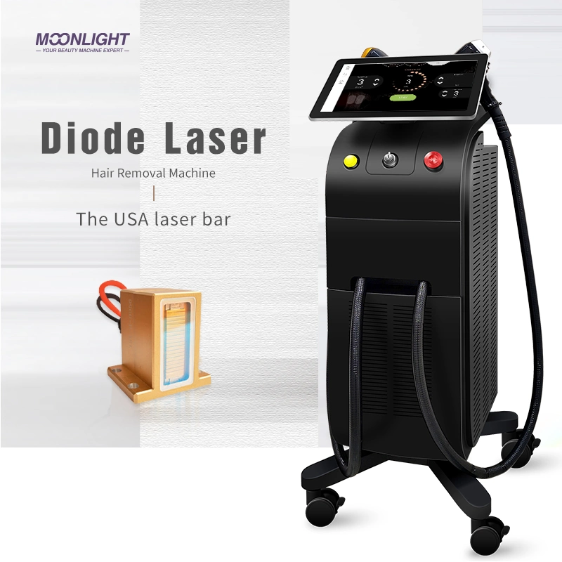 Díodo Laser titânio 755nm 810nm 1064 nm para todos os tipos de pele