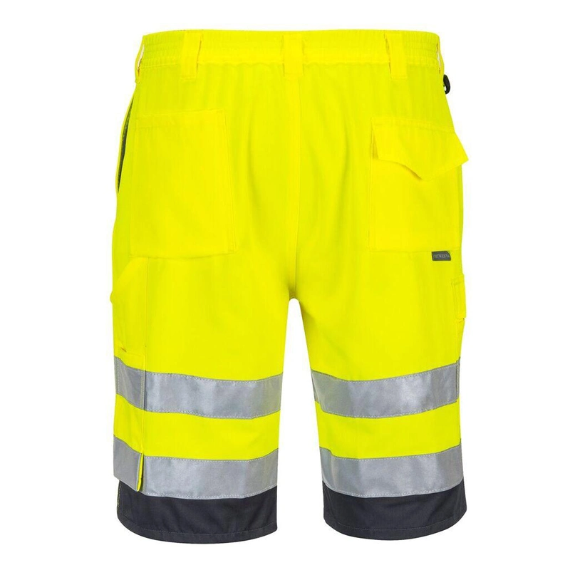 Hi-Vis Shorts Cargo Visibility Reflective Summer Cool Work Wear Pants