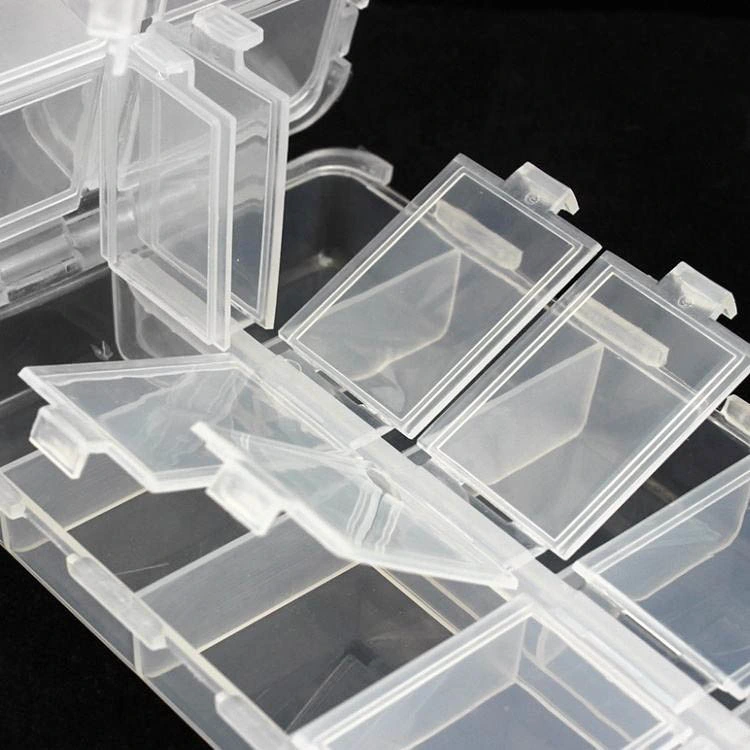 Topwin Mini Fishing Tackle Box 20 Compartments for Small Clear Plastic Waterproof Hooks Lures Baits Fishing Accessories