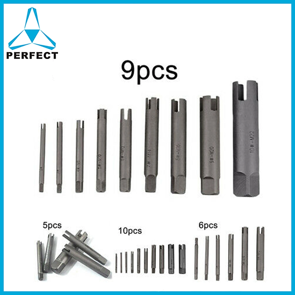 6PCS Broken Tap Extractor Set for Damaged Tap Extracting in Plastic Box