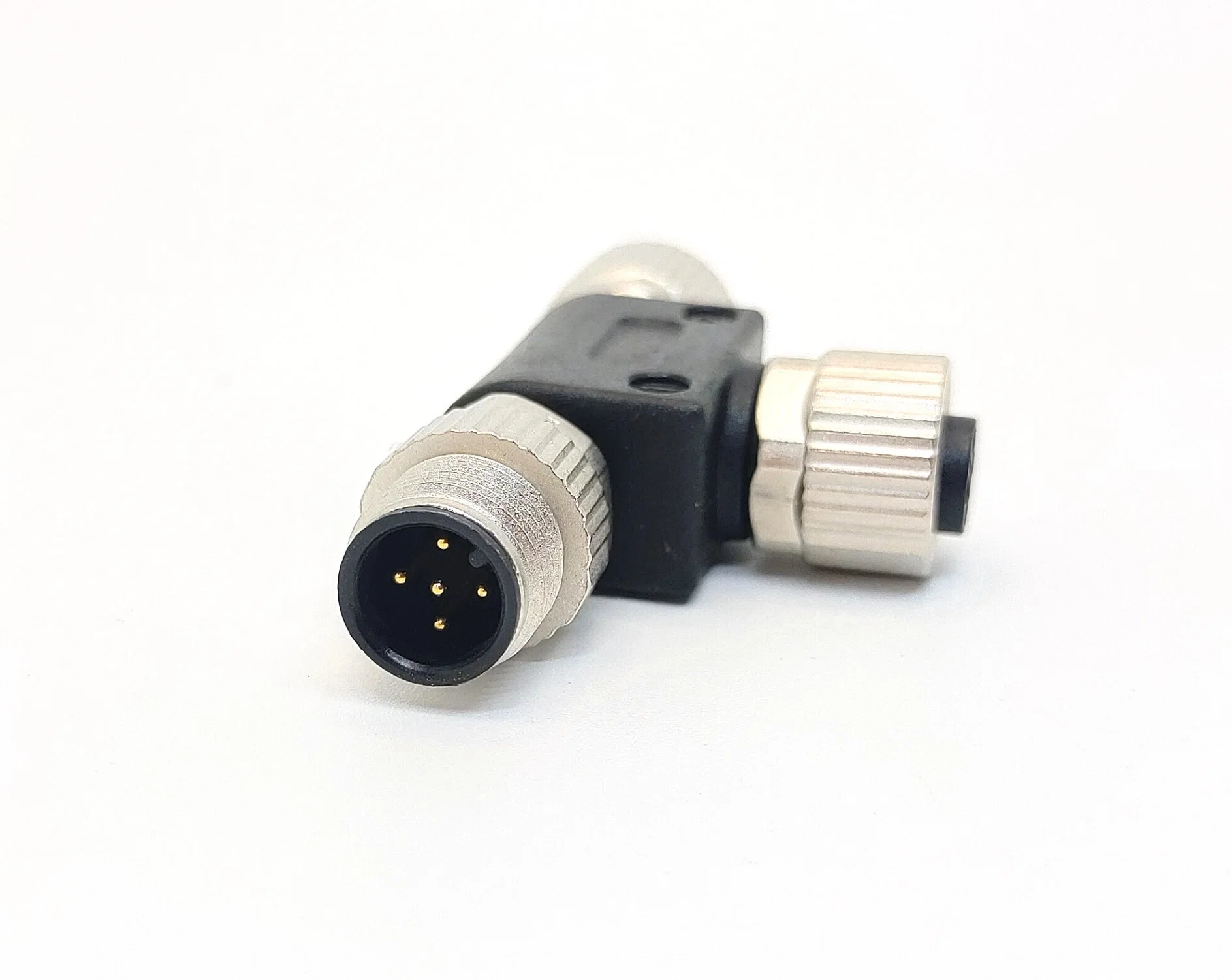 Svlec IP67 T Splitter Konverter Adapter A Code M12 Auf 2 m12 Stecker und Buchse für Automatisierungssystem