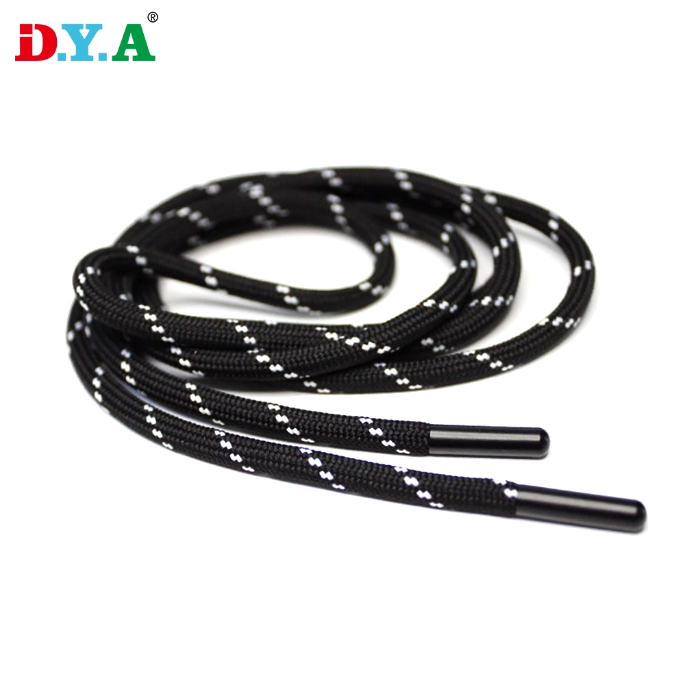 Custom 5mm DOT Jacquard Polyester Drawcord Hoody Drawstring Cord for Garment Accessroies