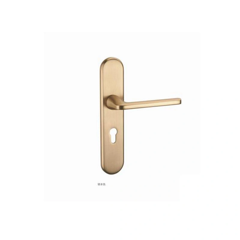 Zinc Aluminum Die Casting Factory Price Matte Black Door Lock Plate Zinc Alloy Door Handle Gold Plated Zamak Door Lever Handle