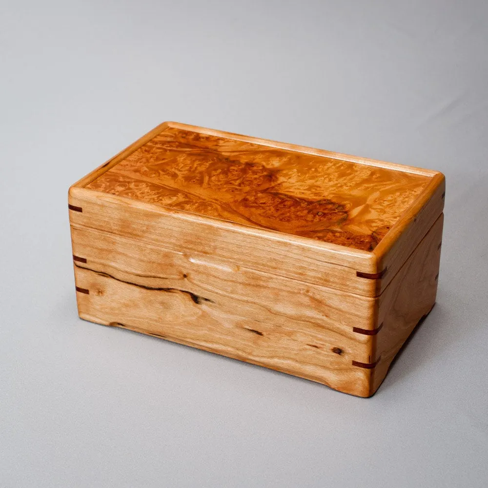 OEM Custom Real Veneer Wooden Jewelry Box for Cufflinks and Tie Clips Sunglasses Watch Box