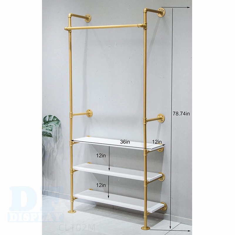 Wholesale/Supplier Clothes Rail Pipe Clothing Shop Fixture Retail Clothing Display Racks Clothes Display Caseclothing Shops Display