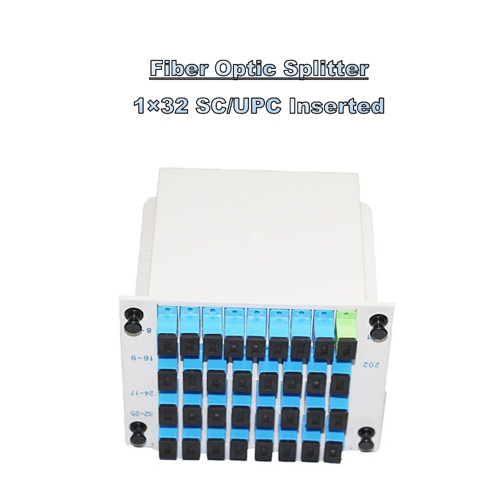 Factory Direct Wholesale/Supplier FTTH Splitter Box PLC 1X32 Sc/APC Fiber Optic Splitter