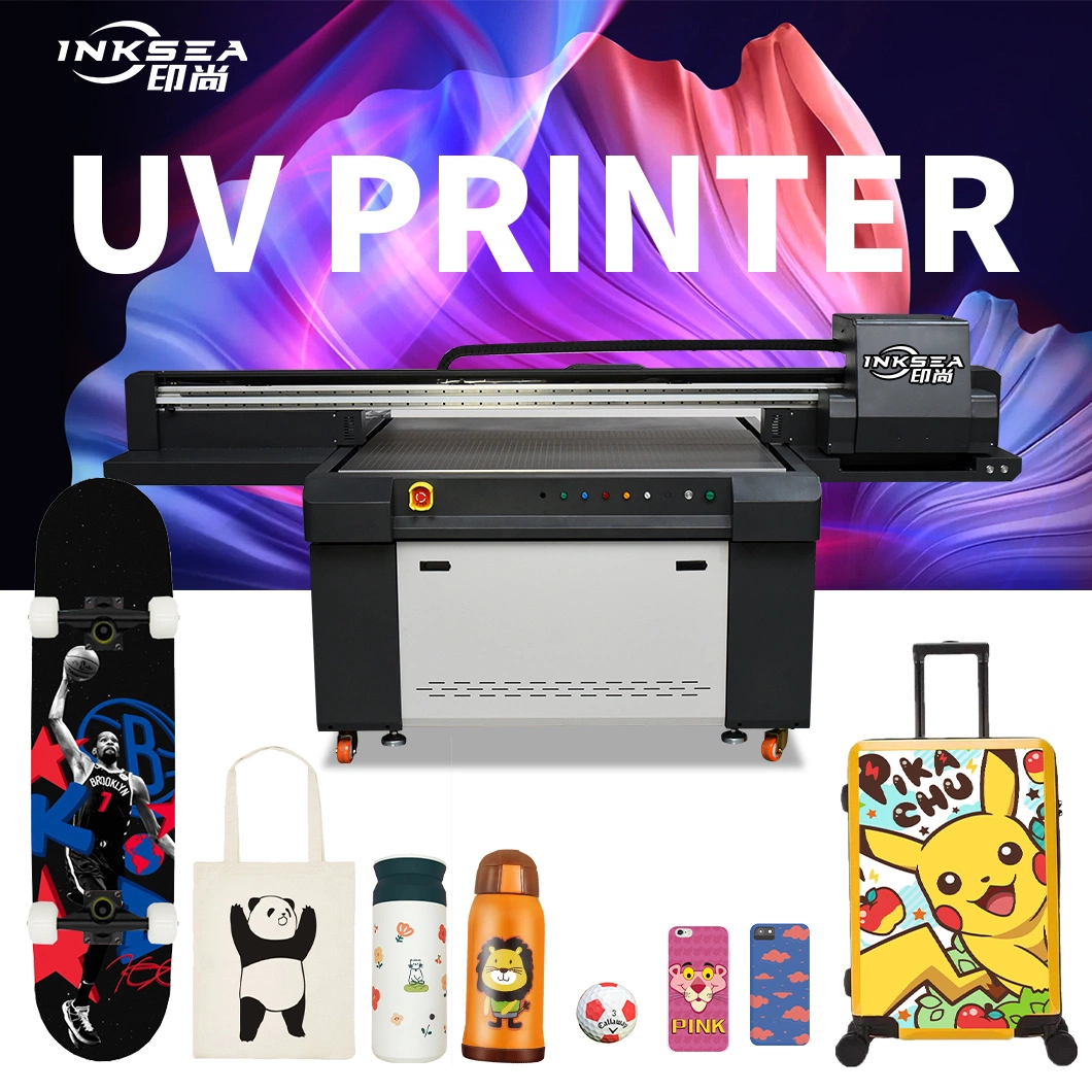 Impresora de gran formato de tamaño 1,3m con impresora digital de inyección de tinta con Ricoh G5 G5I i3200 Head impresora de superficie plana de UV acrílica para Caja de embalaje de madera y vidrio