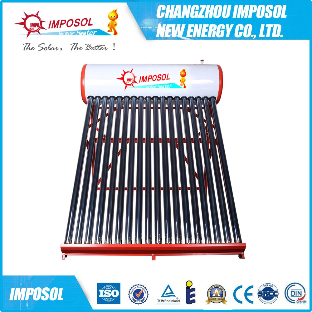 Painted Compact Copper Coil Solar Water Heater