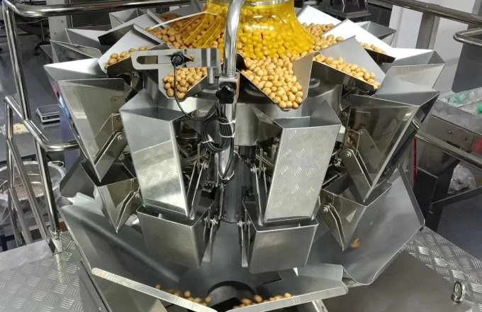 IP65 Granules Multihead Weigher 10 Heads Automatical Weighing Scale