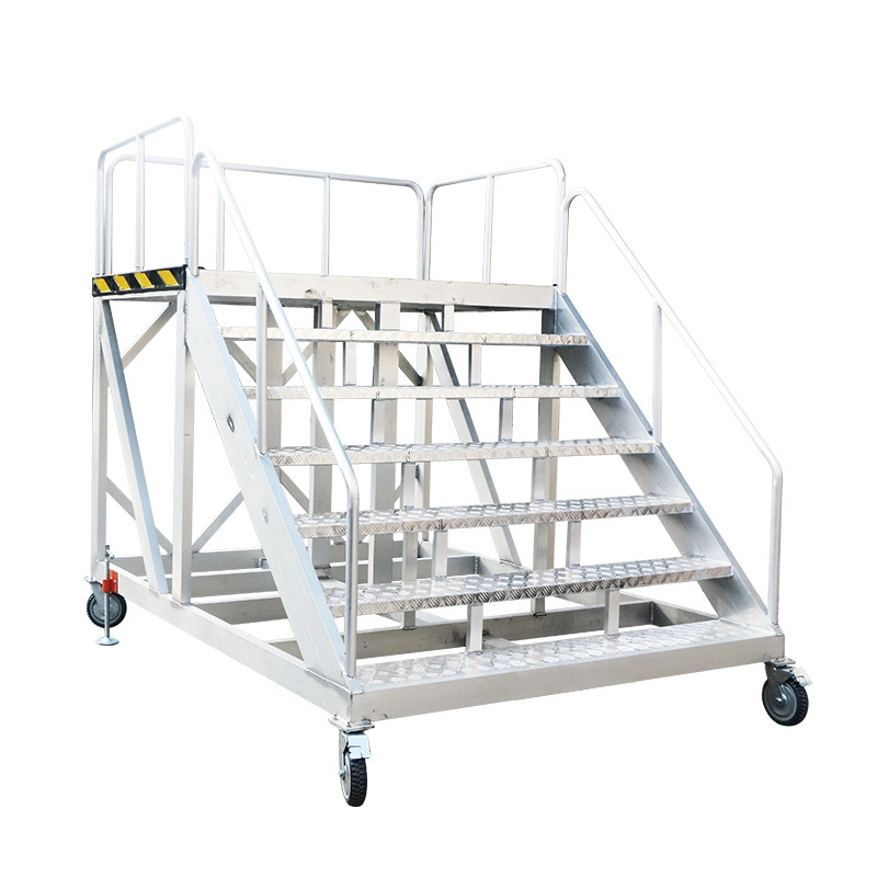 Aircraft Docking Adjustable Maintenance Aluminum Alloy Work Platform