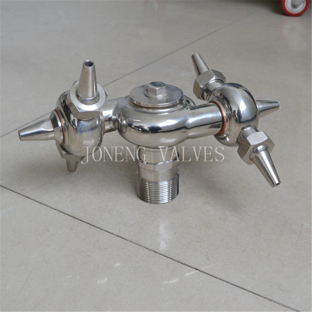 Stainless Steel Sanitary Fittings Spray Cleaning Ball 316D Ox Horn Thread BSPT