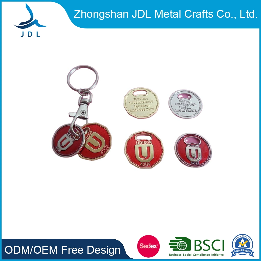 Custom Logo Soft Enamel Gold Free Giveaway Gift Global New Stop Geocaching for Promotion Sale Shopping Trolly Cart Coin Token