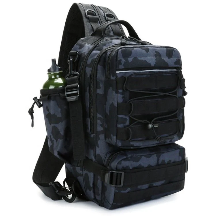 Daypack Fishing Bags Single Shoulder Dual-Use Backpack Camouflage Tactical Sports Chest Bag