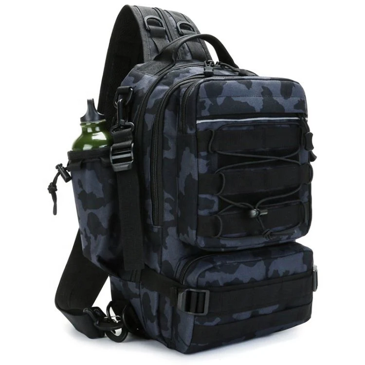 La pesca Daypack Mochila Dual-Use bolsas de hombro única táctica de camuflaje Bolsa pecho Deportes