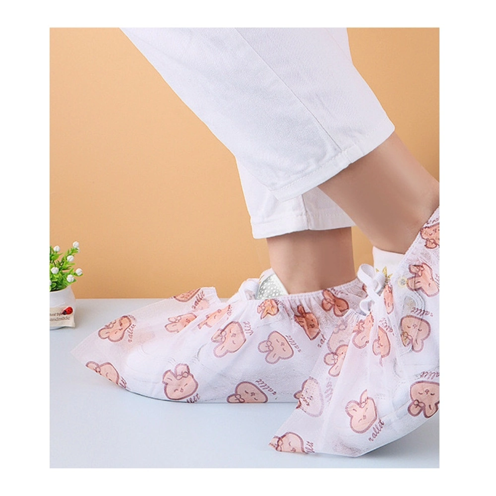 Non-Woven Shoe Cover Disposable Printed Indoor Adult Thickened Non-Slip Ci23278