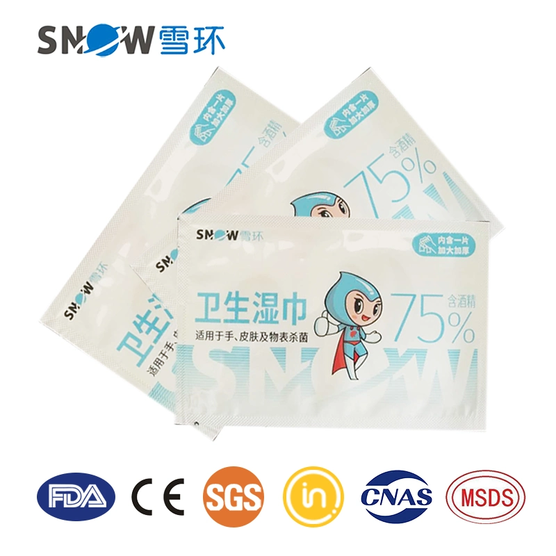 Disposable Alcohol Disinfectant Sanitizer Wet Wipes with MSDS