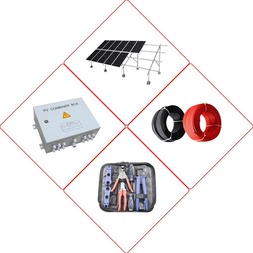 Ds novo armazenamento de energia do sistema de Painéis Solares Fotovoltaicos 50kw 50000W