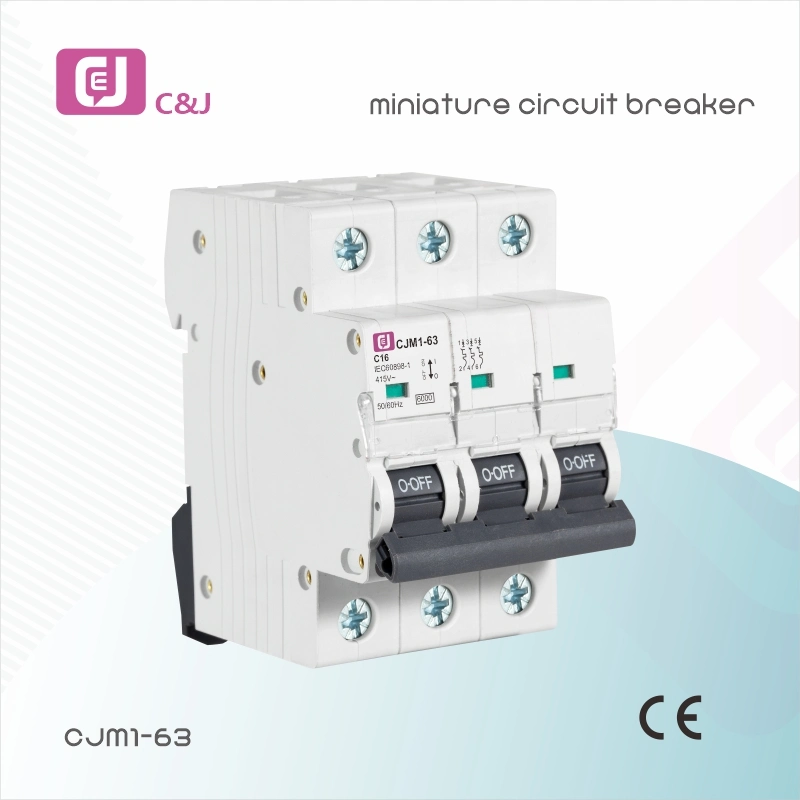 Cjm1 1-4p 63A Miniature Circuit Breaker for Distribution Box Switch Box