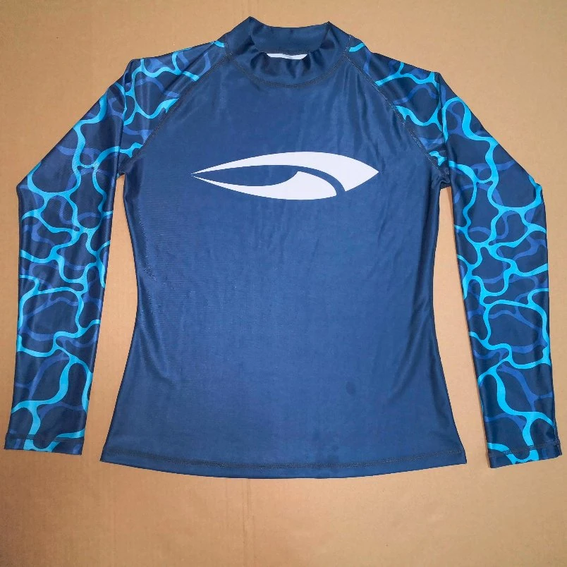 Anti-Static Swimwear Long Sleeve Printed Long Sleeve Rash Guards for Lady