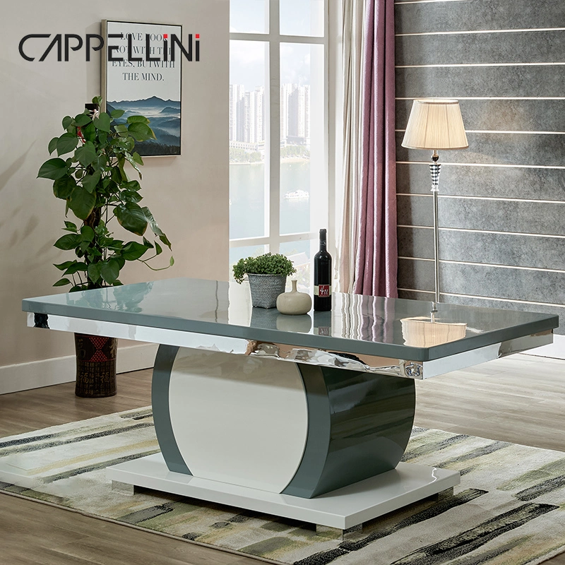 Modern Wooden Buffet Table Cabinet Dining Room Home Furniture Fashion Storage Sideboard Cabinet with Drawer Mirror