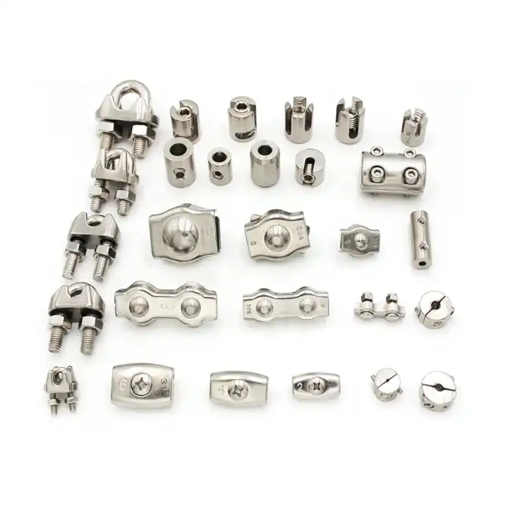 High Strength Stainless Steel Lag Screw Wood Swage Stud End Wire Rope Fittings Swageless Terminal for Cable Railing Hardware