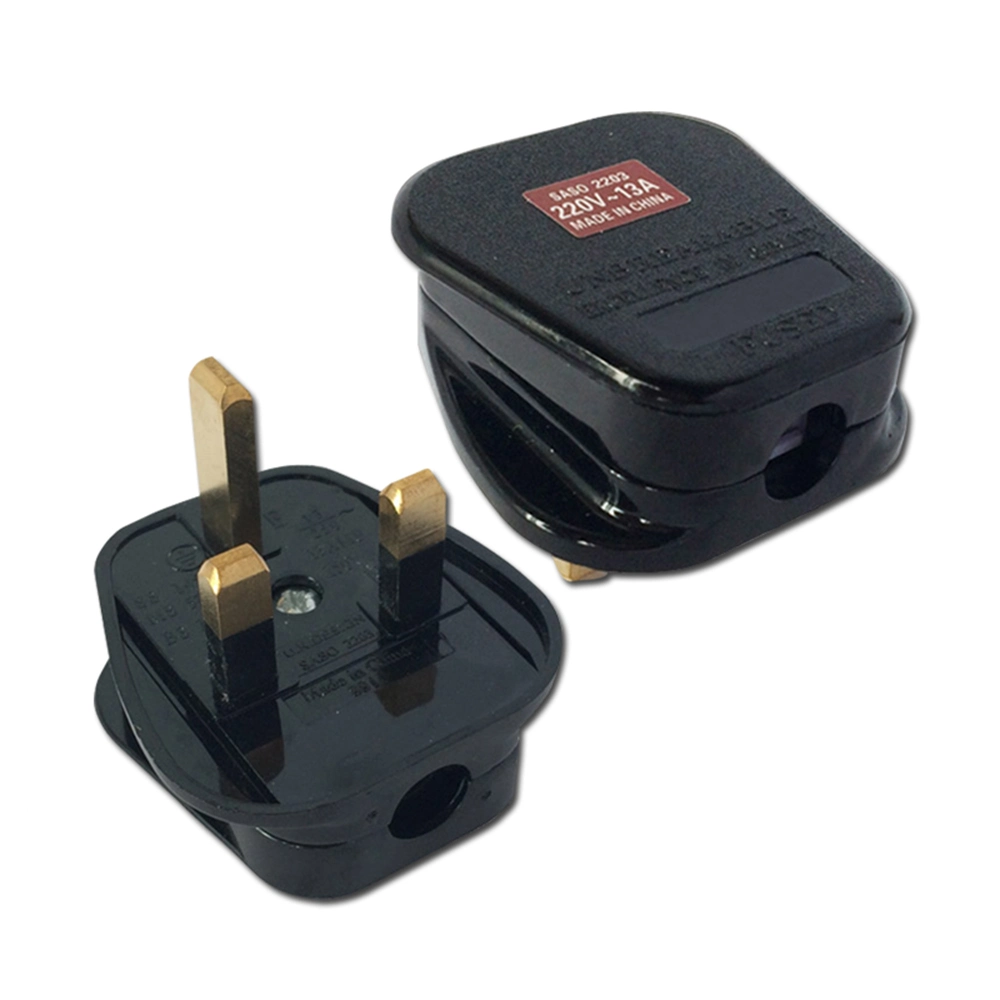 13A 250V Fuse Plug Bakelite Material Electric Plug (P313B)