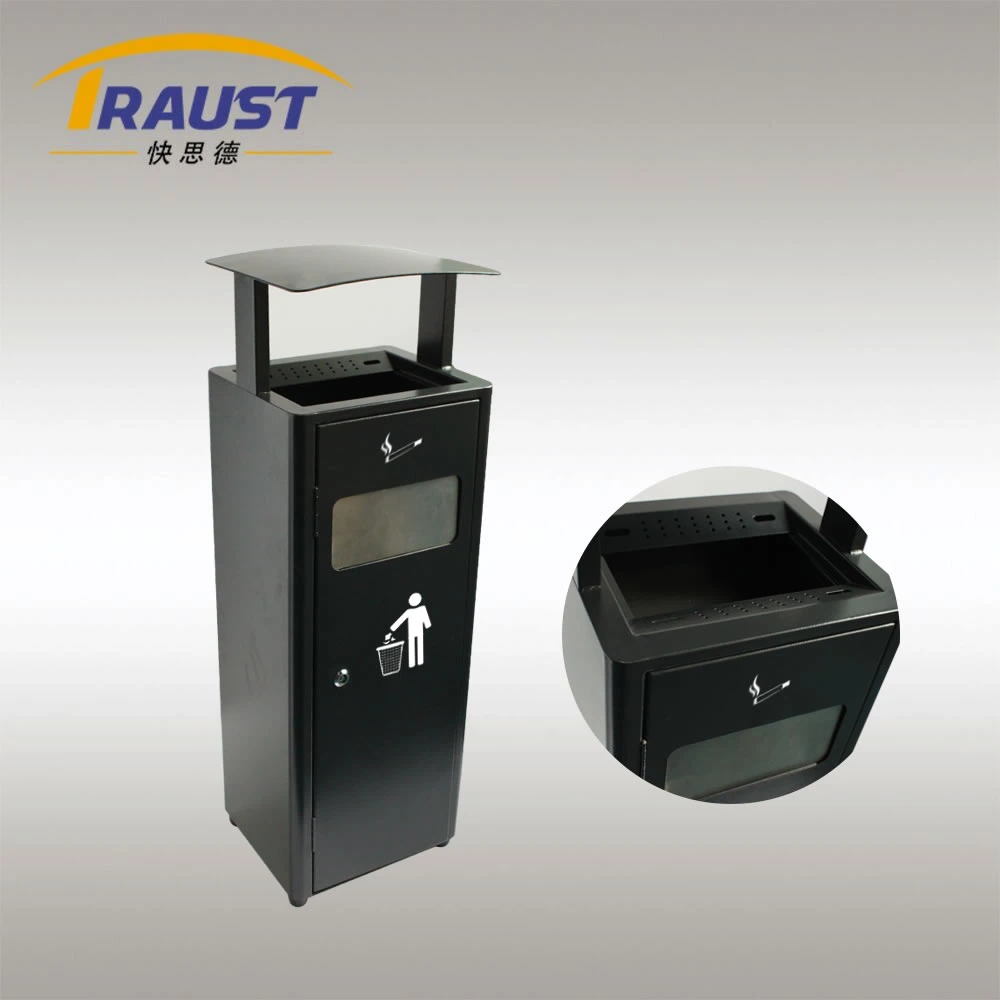 Traust Manufacturer Supplier Metal Steel Ash Garbage Waste Bins