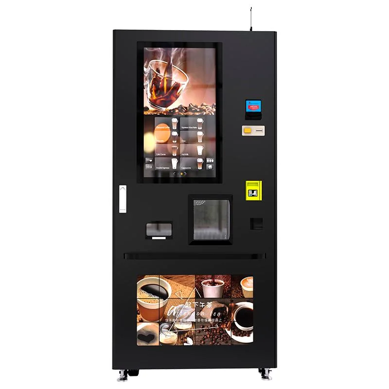 Fabrico de liderança Iced Café fresco máquina de venda automática com gelo
