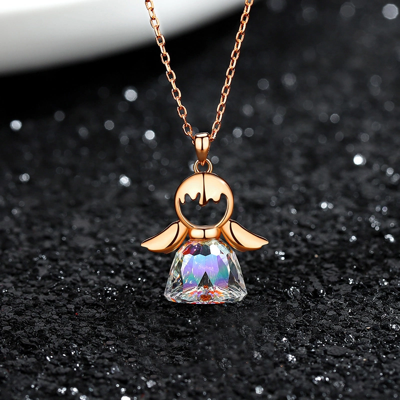 Pendentif autrichien Angel Crystal 925 Sterling Silver