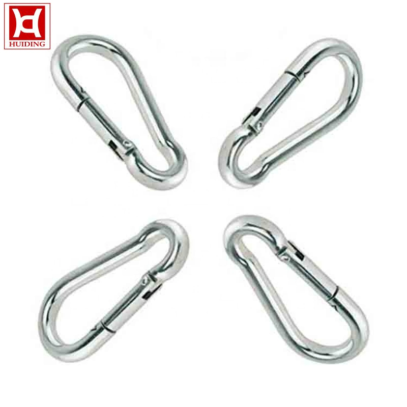 Zinc Plated Spring Snap Hook Carabiner Dual Spring Wire Gate Snap Hooks
