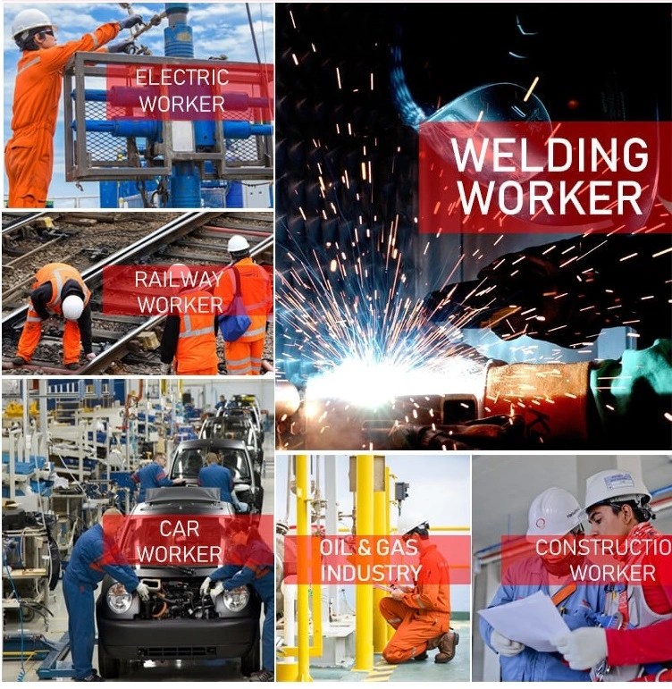 Flame Resistant Welding Oil and Gas Blue Coverall Uniforms Workwear