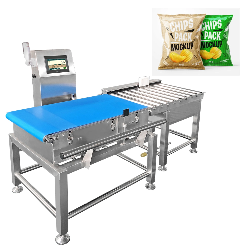 Industrial Checkpeser transportador balanza máquina de balanza para bolsa de alimentos