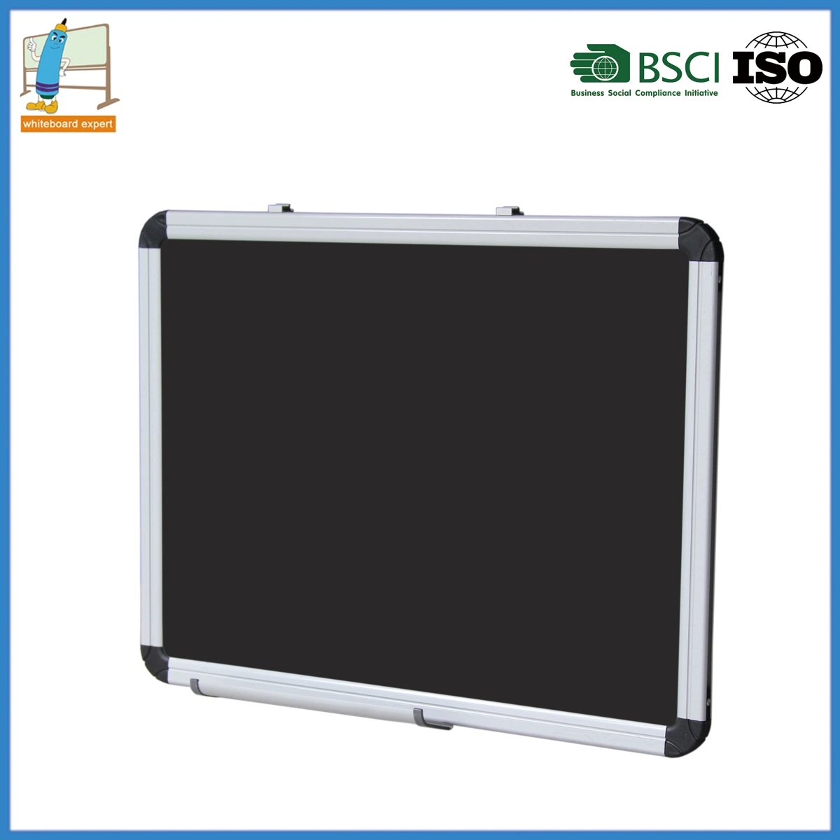 Lockable Chalk Board Customized Surface Aluminum Frame Writing Board Notice Board Case