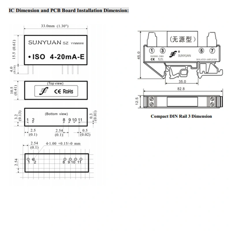 0.2% Accuracy Level 4-20mA Sensor and Medical Equipment Signal Acquisition