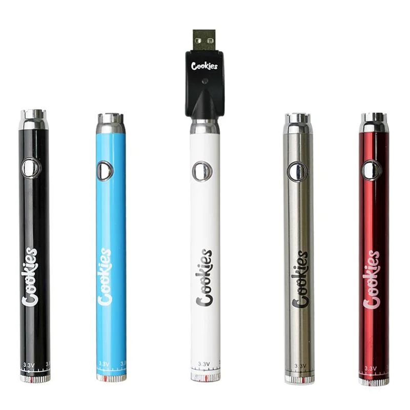 510 Battery 900mAh Cookies Slim Twist Vape Battery Display