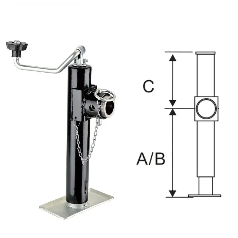 Trailer Jack & Clamp 260mm Travel - 2000lbs Capacity (48390008)