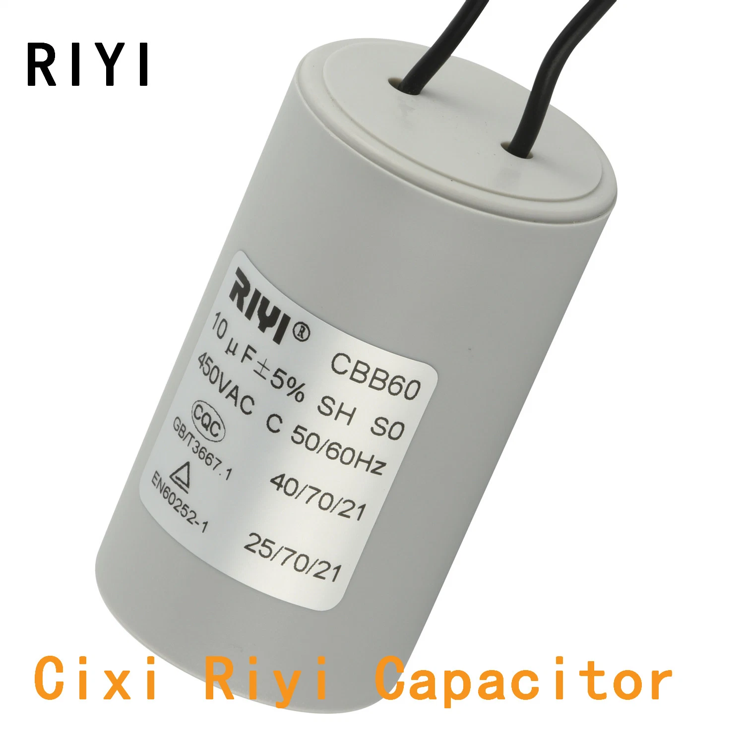 Cbb60 AC Top Star el motor funcione Capacitor 450V para la bomba de agua