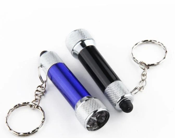 Wholesale/Supplier Custom Logo Mirco Light LED Keychain Flashlight Promotional Digital Colorful Flashlight