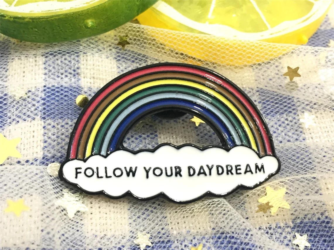 Dual Motor Holders Nurse Kpop Rainbow Gold Plated Promotion Gift Metal Zinc Alloy Pride Coloring Customized LED Fashion Badge