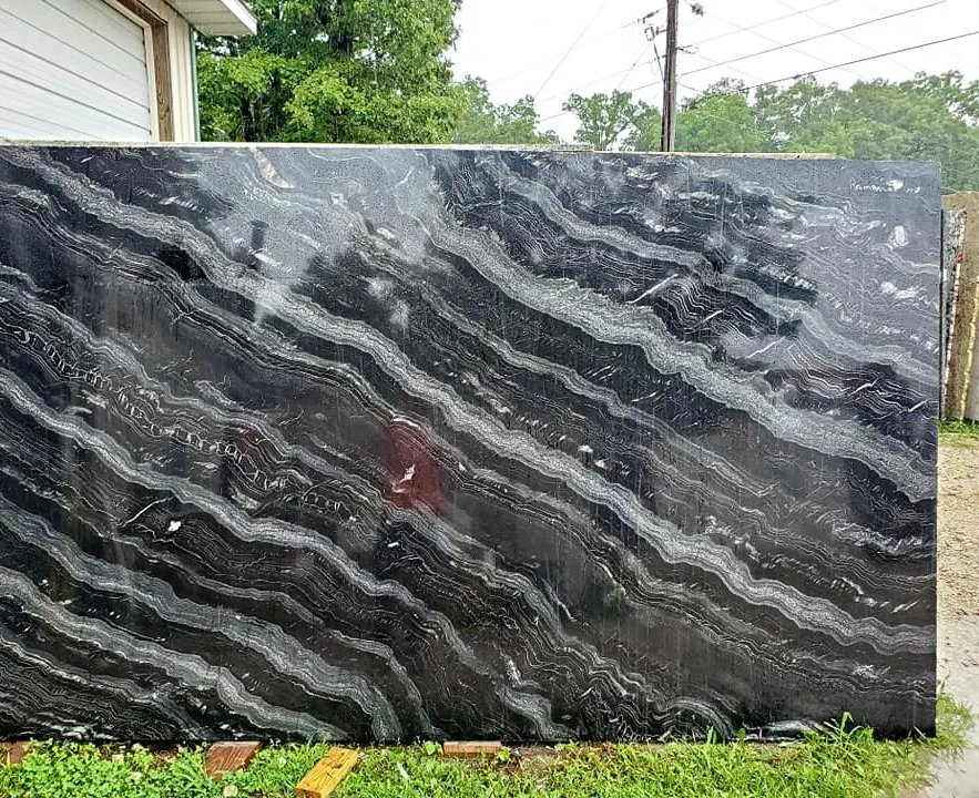 Agatha Black Granit Fliesen für Boden Design und Arbeitsplatte / Kitchentop Vanity Granito